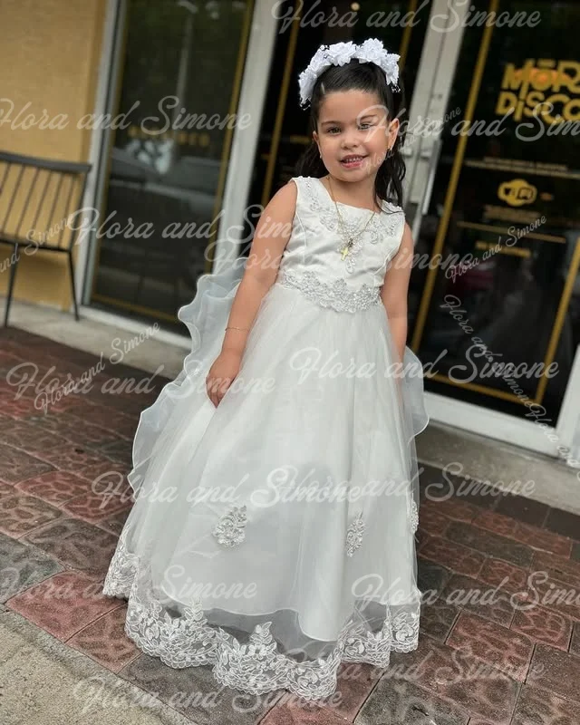 Robe de princesse bleue brodée en dentelle contrastée, jupe Tutu, robes de demoiselle d'honneur pour fêtes de bal, spectacles de danse, fête d'anniversaire