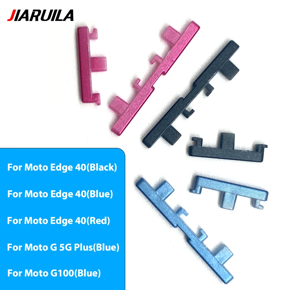 10 PCS For Moto E13/E14/E32/Edge 40/G 5G Plus/G100 Side Keys Power and Volume Buttons Replacement