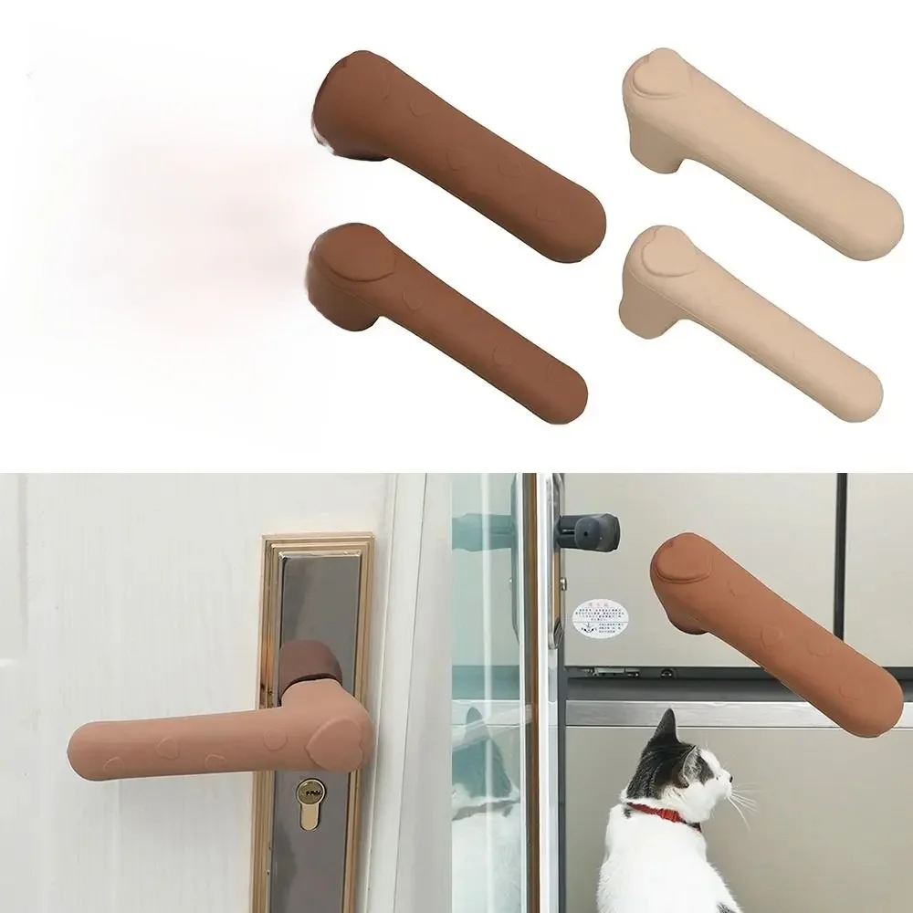 Couvercle de poignée de porte en silicone, anti-collision, anti-leges, manchon de poignée de porte, silencieux, antidérapant, sécurité des enfants, protecteur de poignée de porte, maison