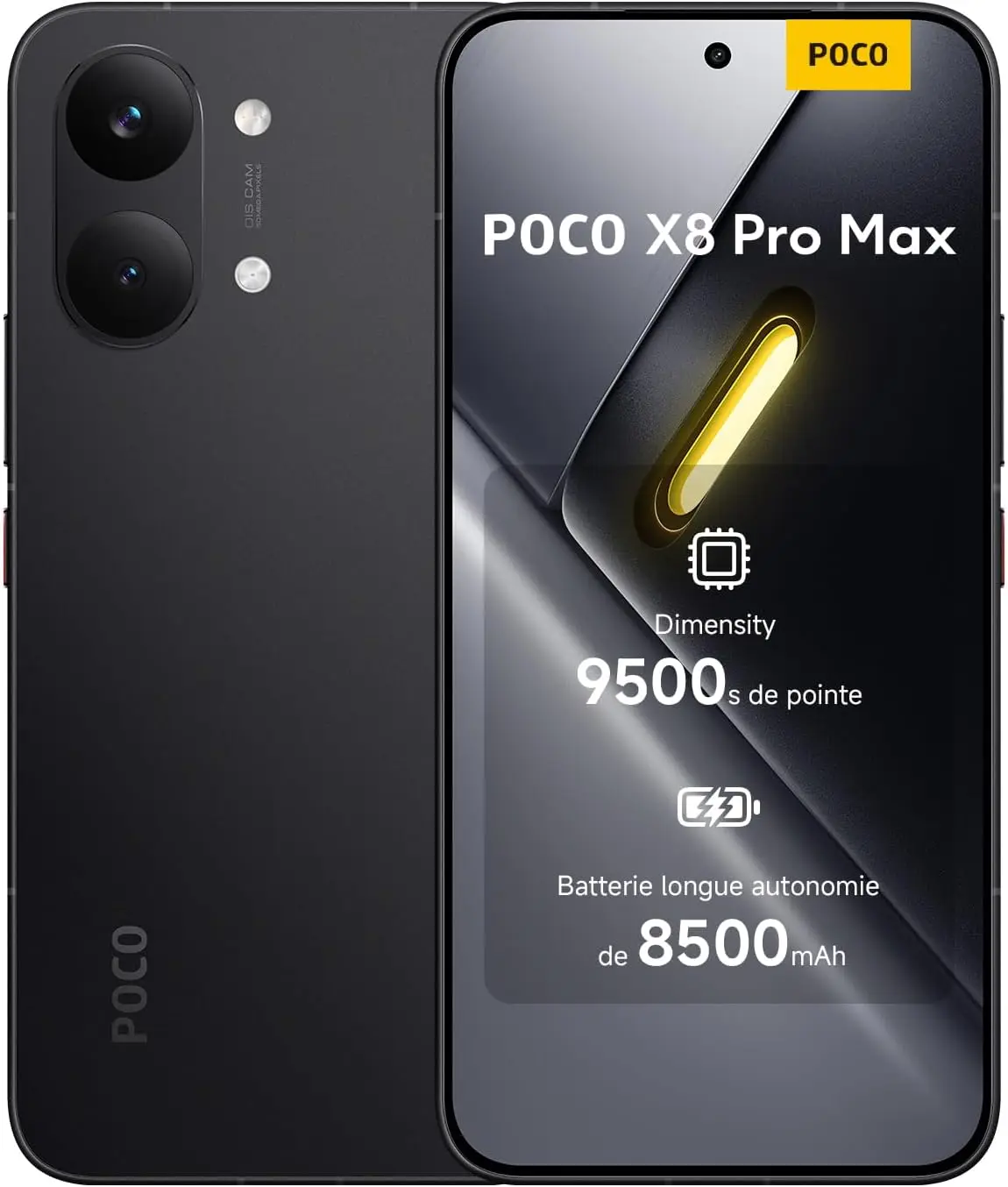 Xiaomi Poco X8 Pro Max, Ultra Helder 6.83" Quad HD 120Hz AMOLED Scherm, Dimensity 9500S Processor, 50MP Light Fusion 600 OIS Camera, 8500mAh Batterij, Android 16, 100% Authentiek & Gloednieuw