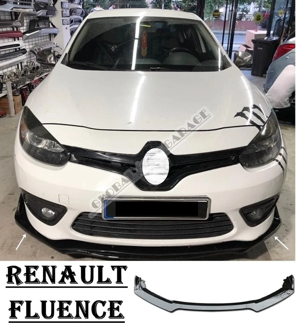 Fixation de pare-chocs avant pour Renault Fluence 2013 2014 2015 2016 2017 2018 2019, diffuseur de lèvre avant, accessoire automobile, style de voiture