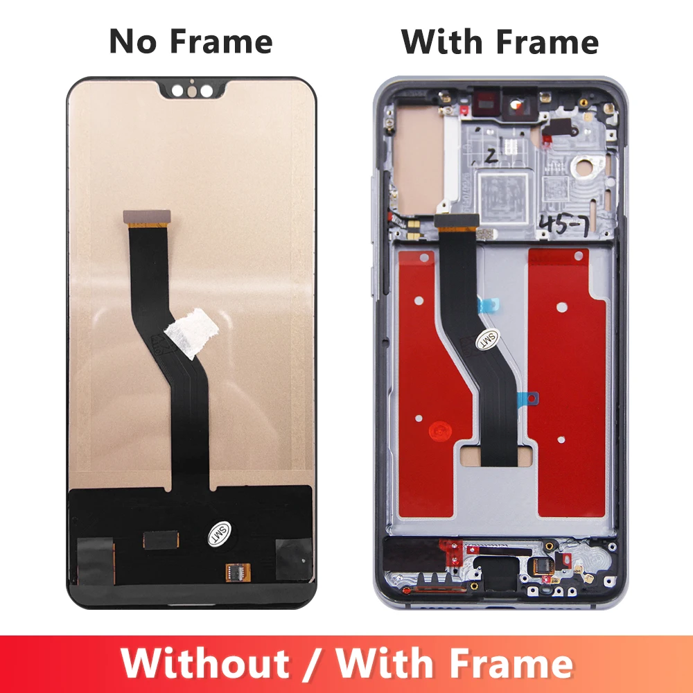 6.1\'\' Display For Huawei P20 Pro LCD Display Frame Touch Screen Digitizer Assembly For Huawei P20 Pro CLT-L09 CLT-L29 LCD Screen