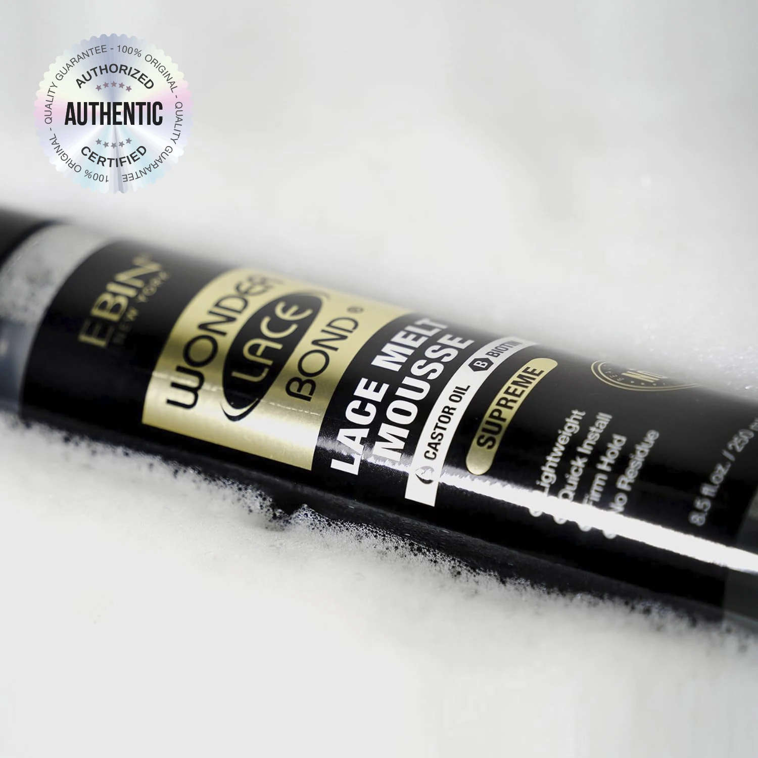 Ebin New York رابطة دانتيل عجيبة ، موس ذائب ، أونصة ، ، حبس أقصى مثالي لذوبان الدانتيل بدون خياطة