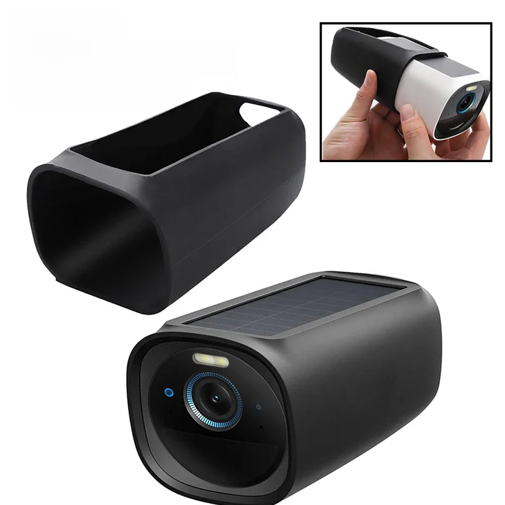 1/2/3Pcs Silicone Case For EufyCam 3 Protective Cover Outdoor UV-Resistant Waterproof Protective Case For EufyCam 3 Camera