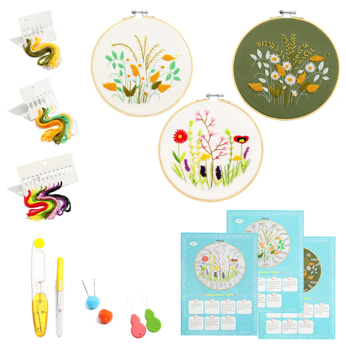 

DIY material kit, starter kit, Suzhou embroidery hanging painting, fabric embroidery handicraft, cross-stitch kit