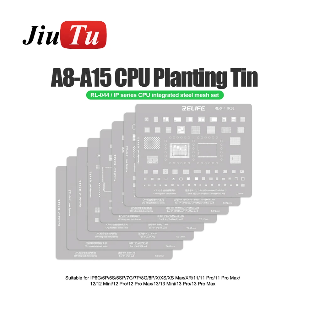 

CPU Planting Tin Steel Stencil For IP/MI/SAM/HW Series Ultra-Thin Super Tough CPU Integrated Steel Mesh Set