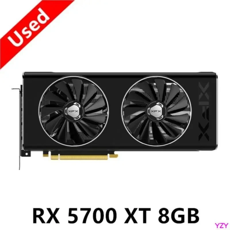 XFX RX 5700XT RX5700 XT 8GB karta graficzna GPU AMD Radeon 5700XT karty graficzne RX 5700 XT pulpit PC karta ekranowa mapa gra komputerowa