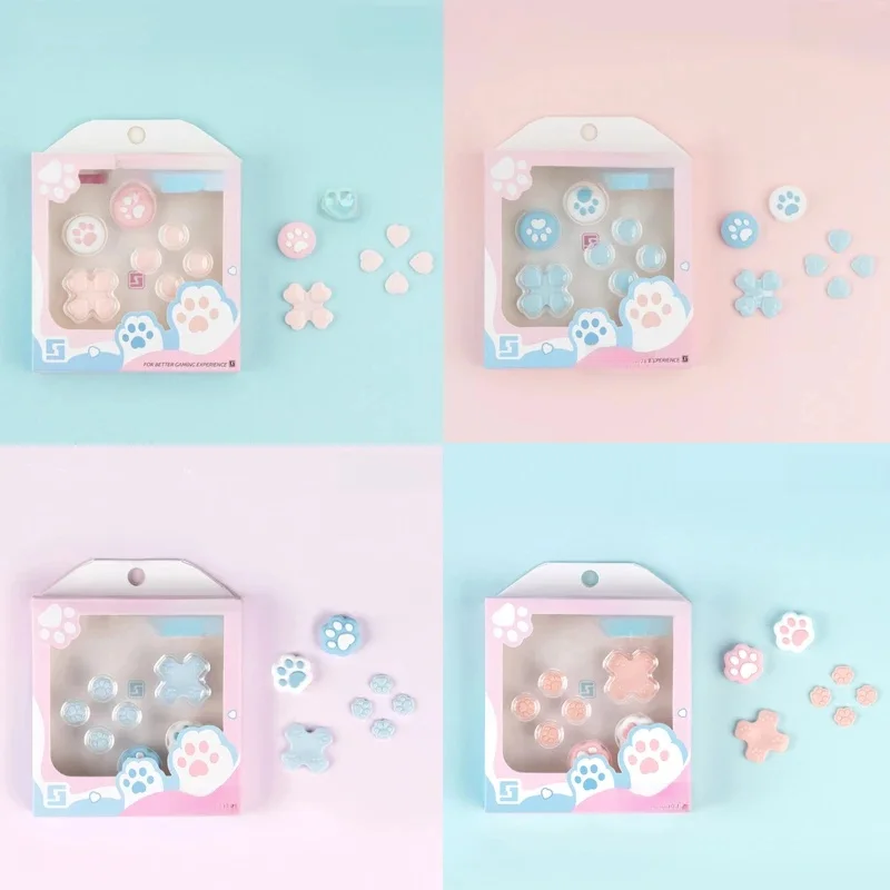 D-pad Move Cross Direction Button ABXY Key Sticker Joystick Thumb Stick Grip Cover For Nintend Switch OLED NS Joy-con Skin Case — zdjęcie 2
