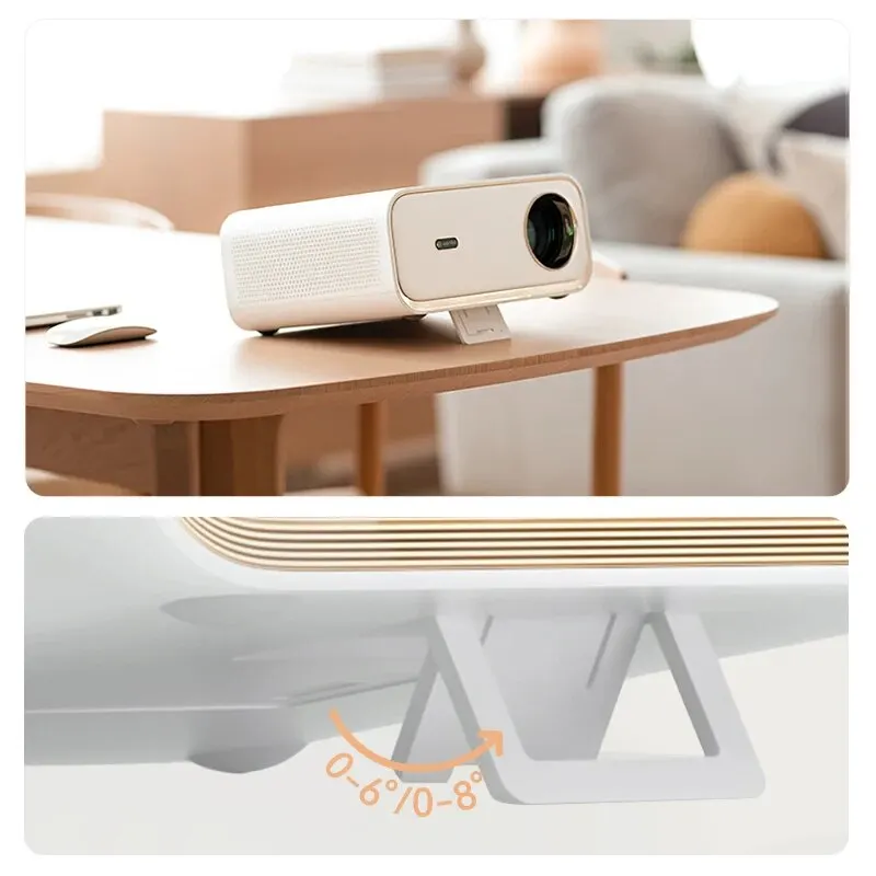 Wanbo โปรเจคเตอร์ X5 4K 1080P 1100ANSI แอนดรอยด์สเตอริโอโปรเจคเตอร์ลำแสง WiFi แบบคู่สำหรับโฮมเธียเตอร์โปรเจคเตอร์แบบพกพา