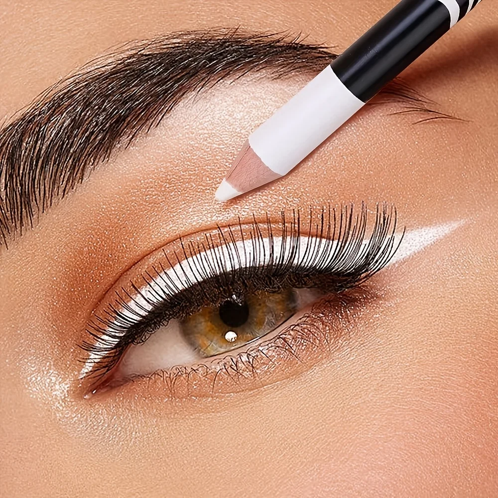 Matita per sopracciglia bianca scintillante ​ ​ ​ ​ Alto pigmento |   Opaco e impermeabile |   Lunga durata |   2 in 1 (Brow + Eyeliner) ​