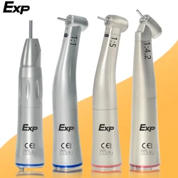 Exp Dental Brushless Motor, LED Fibra Óptica, Handpiece Set, 1:5 Anel Vermelho, 1:4.2, Aumentando a velocidade, 1:1, Contra-Angle, 1:1, nariz reto