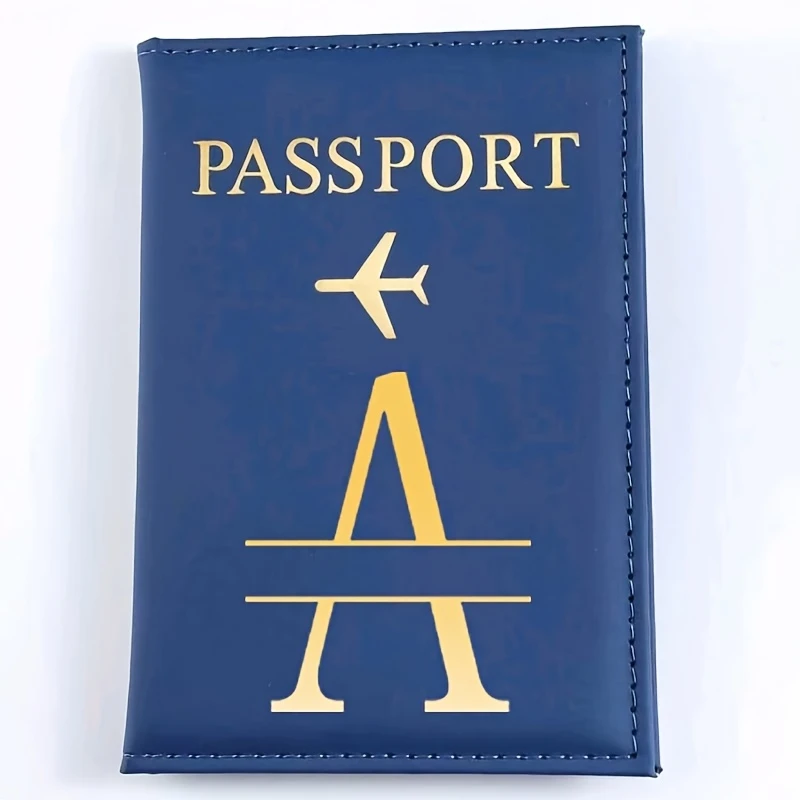 

Personalized Passport Holder with Custom Name - Deep Blue -like Passport Case, Lightweight Travel Document Holder