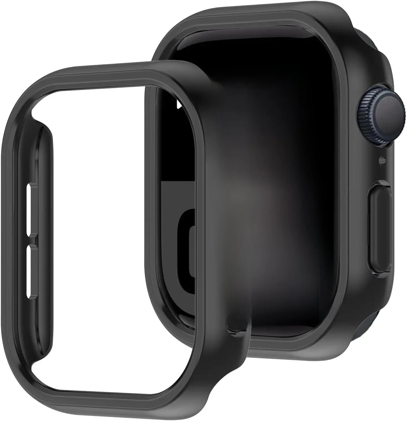 Etui na Apple Watch Case 10 11 46mm 44mm 40mm 42mm 38mm Akcesoria Ochraniacz PC bumper iWatch Series 8 7 SE 6 5 3 9 45mm 41mm — zdjęcie 2