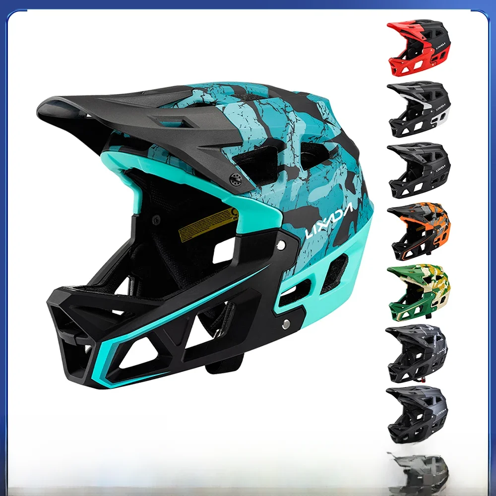 AliExpress Full Face Mountain Bike Helmet Adult Racing Downhill MTB Helmet for Men/Women Mountain Bike Helmet