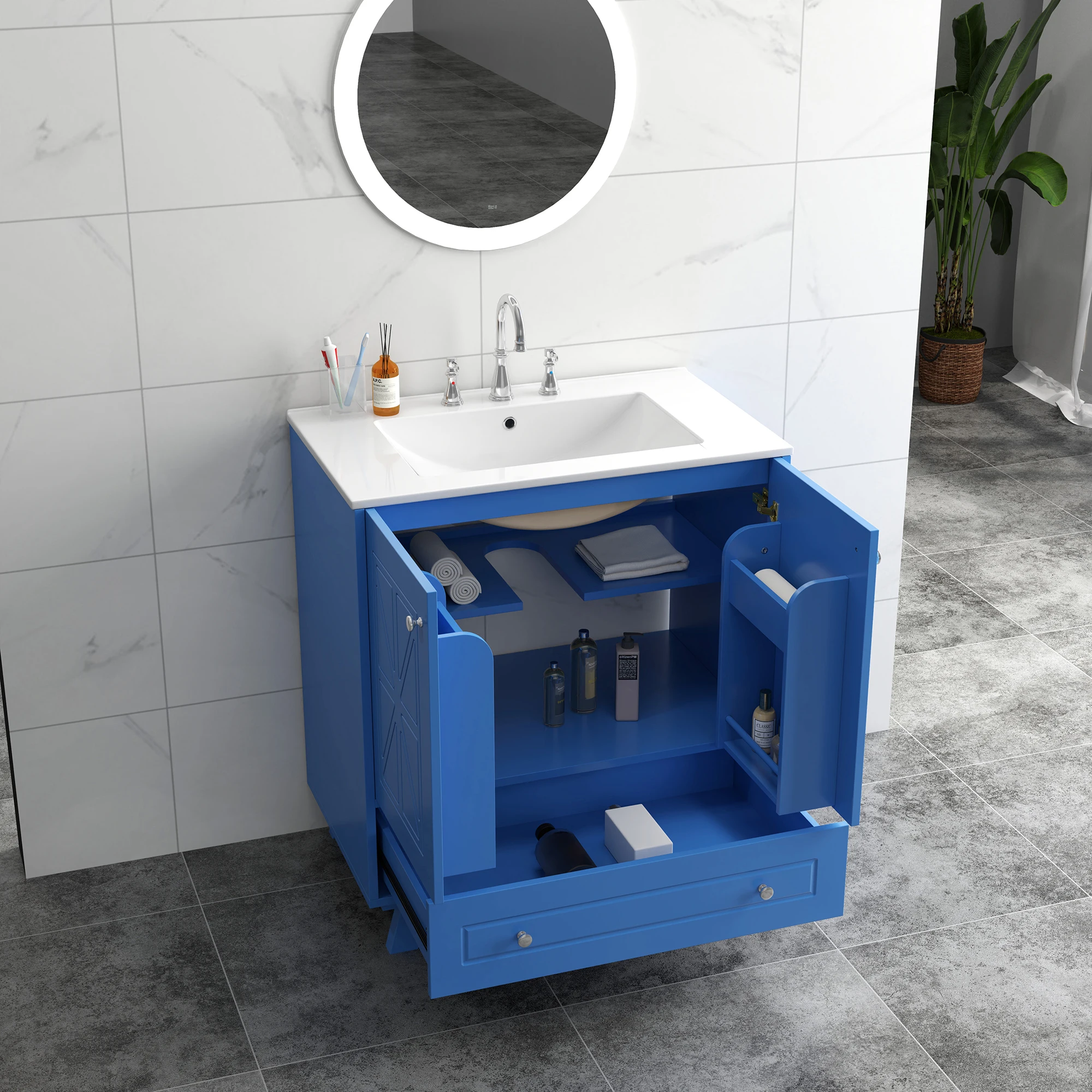 People who pay attention to the quality of life; this bathroom washbasin is sturdy, durable and beautiful, which effectively imp