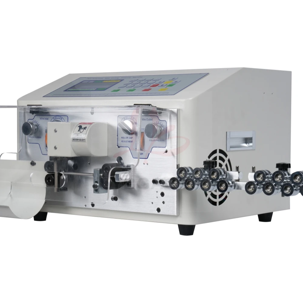 LY SWT-608-SDBN/S 4 ruote doppia spelafili corto e tagliare spelafili automatico touch screen 0,1-6 mm2