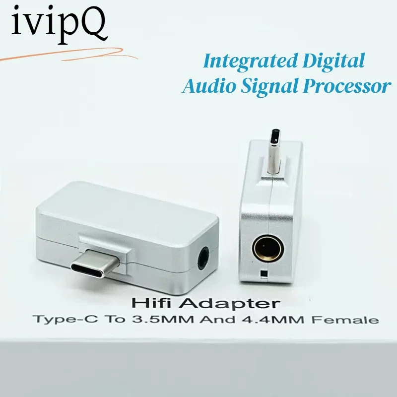 ivipQ HIFI Integrated Digital Audio Signal Processor Type-C to 3.5mm or 4.4mm 32-bit audio processor