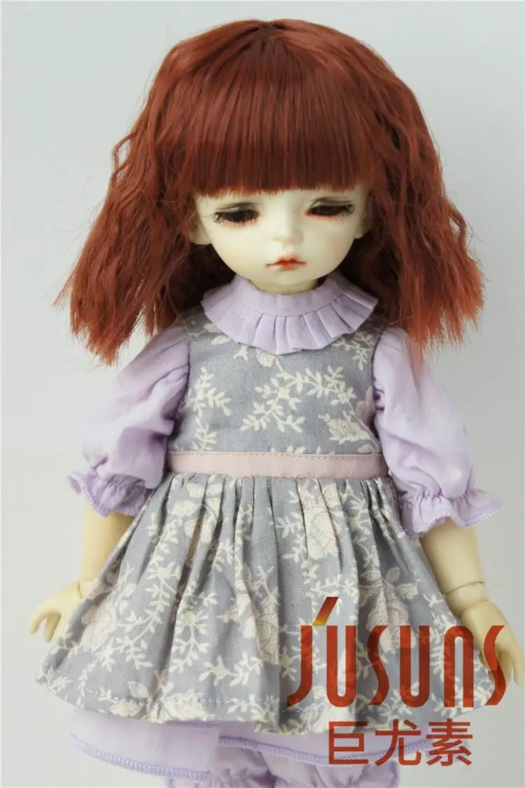 JD235 1/6 1/4 1/3 vendita calda onda parrucca BJD SD MSD YOSD resistenza al calore dimensione dei capelli 6-7 pollici 7-8 pollici 8-9 pollici accessori per bambole economici