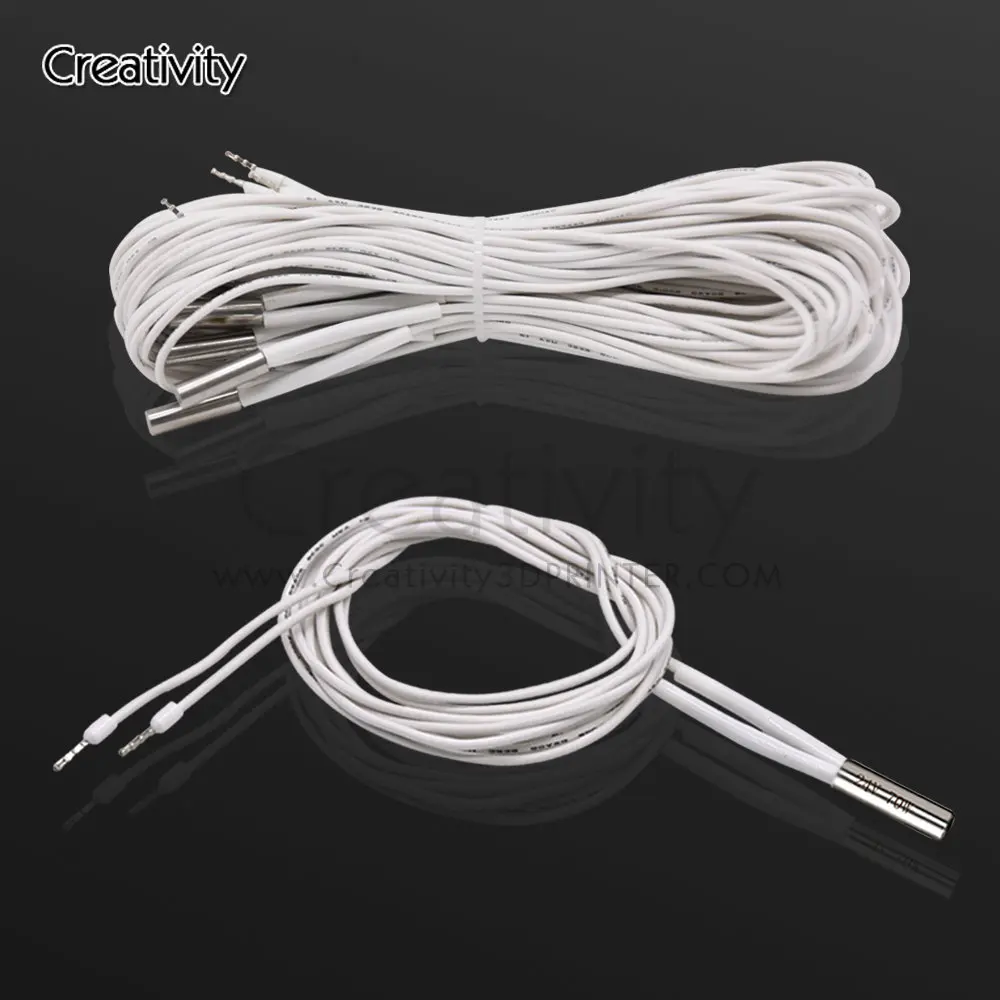 

1M Heating Tube 6*20mm 12V 70W Ceramic Cartridge Heater for MK8 Extruder V6 Hotend PT100 Volcano 3D Printer Parts Upgrade