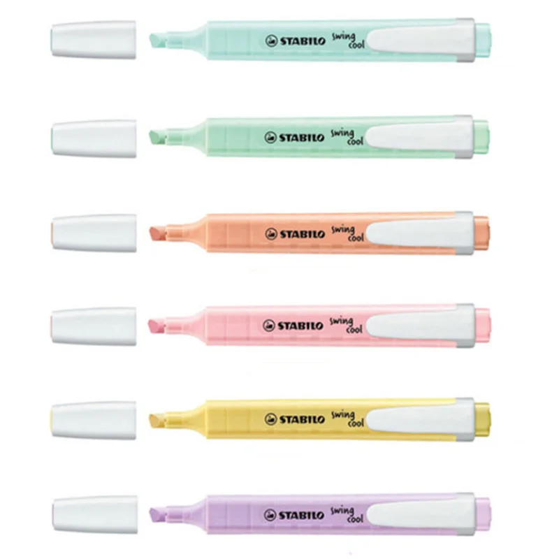 Starville Swing Cool Pastel Highlighter 1mm 4mm Stabilo swingcool pastel highlighter 1piece