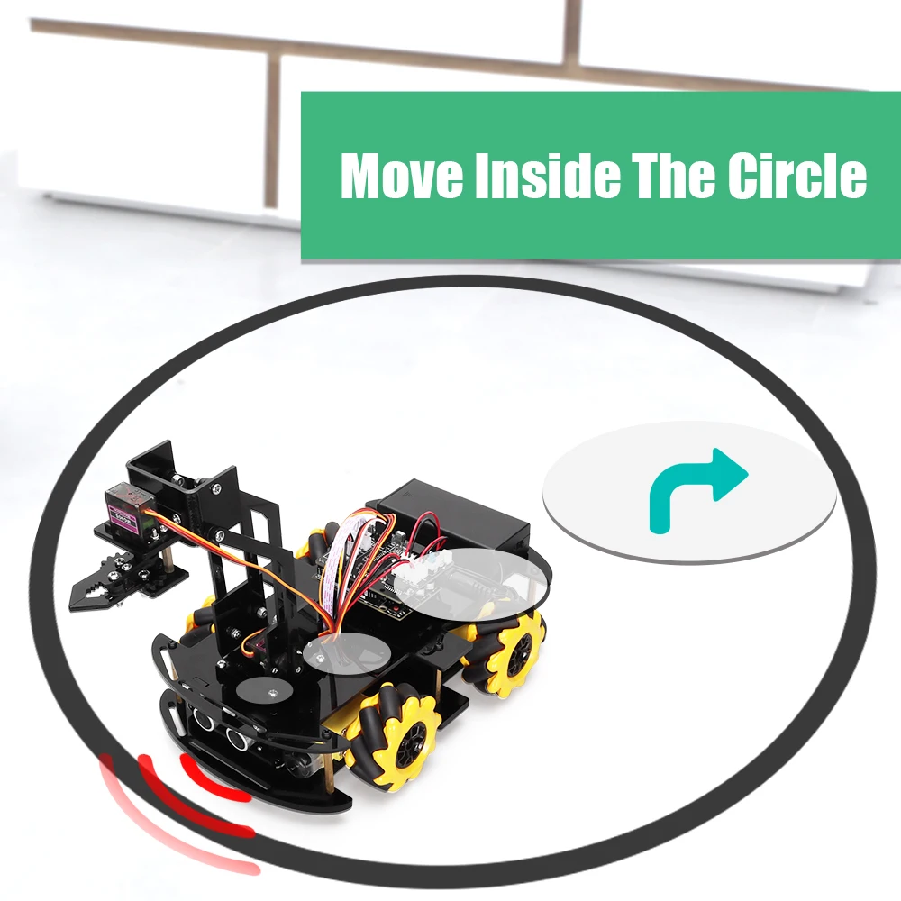 Smart Robot Kit for Arduino Project Mechanical Arm Great Fun Small Robot for Learning Programming Full Version Set with Codes