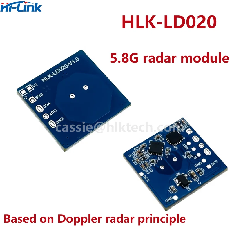 Hi-Link NEW HLK-LD020 5.8G band mobile sensor radar and mobile sensor radar ultra-small size sensor module high sensitivity