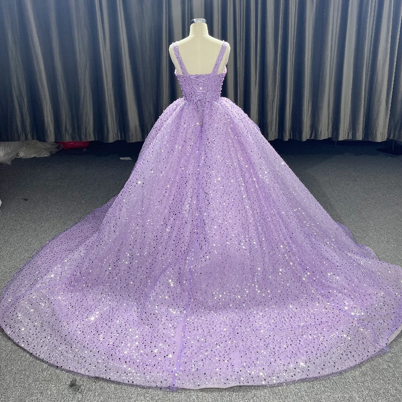 Quinceanera Dresses Ball Gown Flower Vestidos De 15 Años Purple Sweetheart Sequined Evening Party Dress 2022 DY9921 Bar Mitzvah