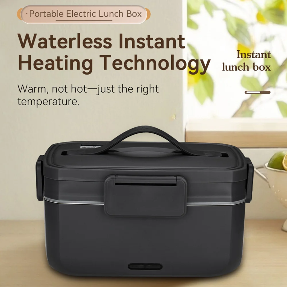 Doppelschichtige 3L elektrische Heißlunchbox, Speisenwärmer, Camping, auslaufsichere Speisenheizung mit isolierter Tragetasche für Auto/Büro/Zuhause