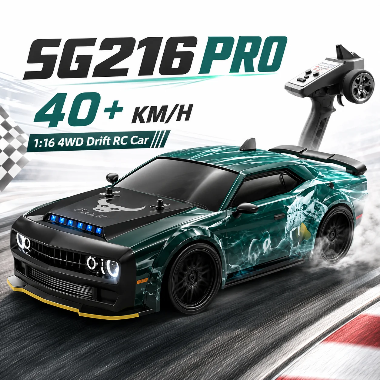 Samochód RC 4x4 z silnikiem szczotkowym, prędkość 40 km/h, rzeczywista skala, 2.4G, niezależne amortyzatory, obudowa z PVC odporna na eksplozje, metalowy mechanizm różnicowy, zabawka do driftu.