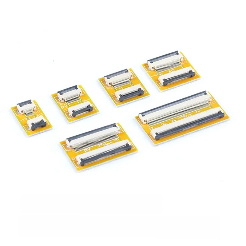 Carte d'extension de câble plat Flexible FPC FFC, pas de 0.5mm 1mm, 4 broches 5 6 7 8 9 10 12 14 15 16 20 30 40 50 60 broches, 10 pièces/1 pièce