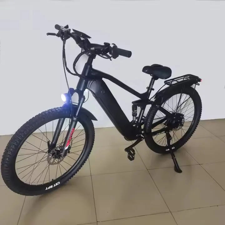 Electric mountain Bike 1000W 52V 21Ah 21speed 27.5x2.4 Bearing suspension Oil Brake Aluminum Alloy frame fast Road ebike