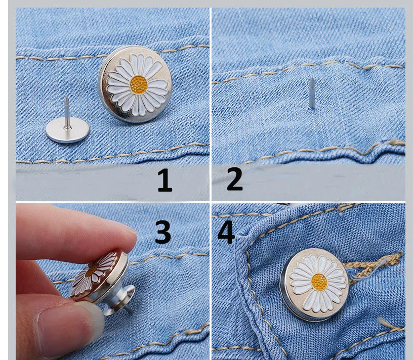 18 مللي متر أزرار معدنية فضية لا خياطة زر الجينز ل فضفاضة تناسب الجينز تشديد حزام استبدال أزرار الملابس زر جان