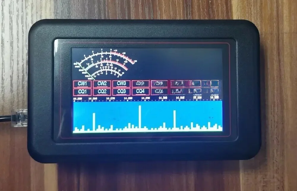 Zewnętrzny wyświetlacz Cat 4.3 "4. 3-calowy TFT LCD nagrywanie głosu + karta TF 32G dla YAESU FT-817/818/857/897/818ND/857D IC-7000/703/706 — zdjęcie 2
