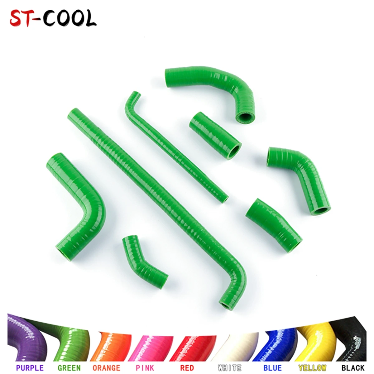 For 2008-2012 Kawasaki Ninja 250 R EX250F EX 250 F Radiator Hoses 2009 2010 2011 Silicone Tubes Kit Piping 8Pcs 11 Colors