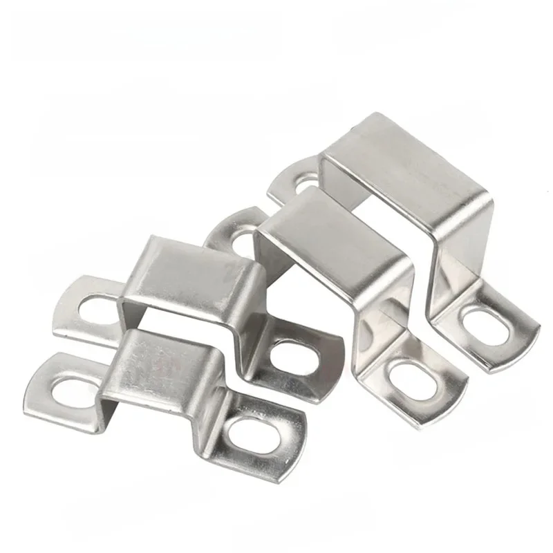 Tube à cheval en acier inoxydable 304, carré épais, rectangulaire, en forme de M, en forme de U, Clip de selle, boucle, cerceau de gorge, carte Tube Ohm
