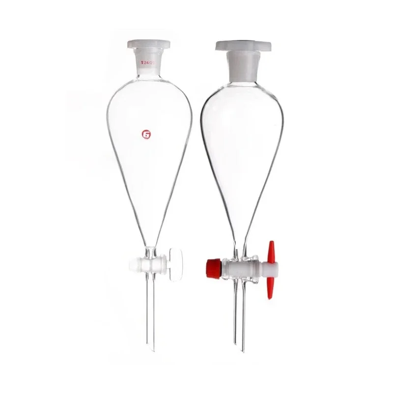 Lejek oddzielający gruszka odczepna szklany laboratoryjny 60ml-1000ml do oddzielania olejków eterycznych, do eksperymentów chemicznych. — zdjęcie produktu 7