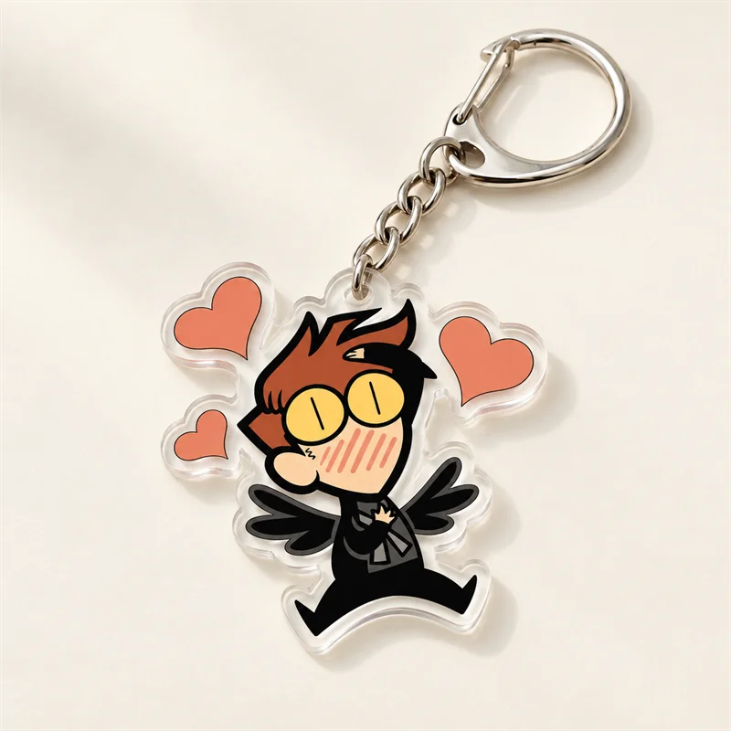 Good Omens CHIBI Keychains, Aziraphale & Crowley