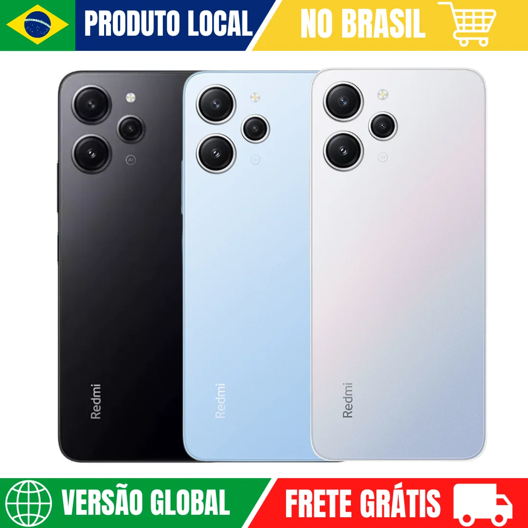 Xiaomi Redmi 12 256GB ROM 8GB RAM Versão Global | Smartphone 4G , ROM Global , Câmera 18MP , Carregador 18W