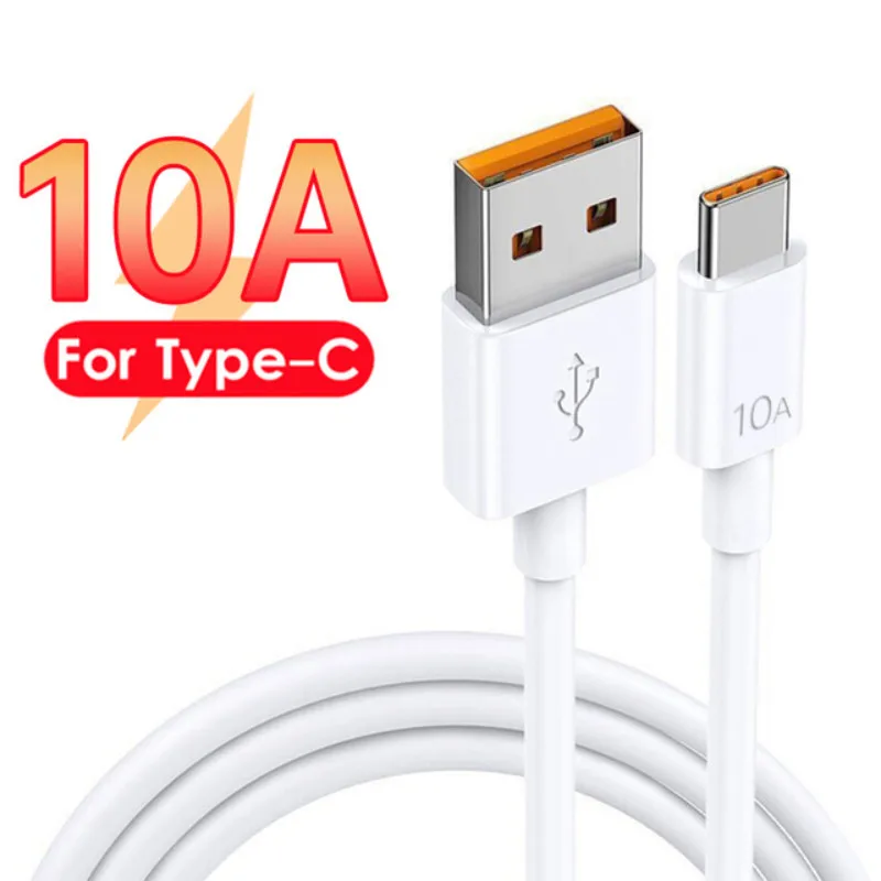 10A USB Type C Cable 120W USBA to USB C Fast Charging Wire for Xiaomi Samsung Huawei iPhone Quick Charge USB C Charger Data Cord