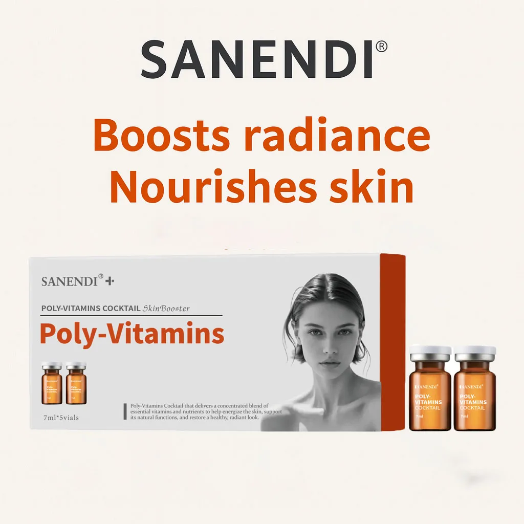 منتجات Sanendi الكورية للعناية بالبشرة، فيتامينات متنوعة توفر ترطيب عميق لطيف وفعال لجميع أنواع البشرة، قوارير 7 مل × 5