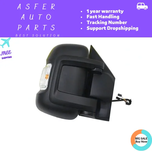 For Fiat Ducato Electric Outside Rear View Mirror Cover with signal set For Citroen Jumper Peugeot Boxer  735620732 735424423