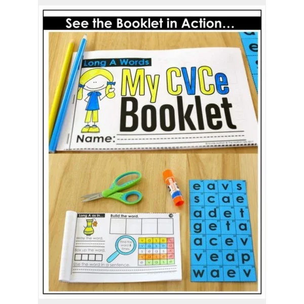 Libretto di parole 142-CVCe (PDF) foglio di lavoro per l\'apprendimento dell\'inglese dell\'asilo Softcopy stampabile