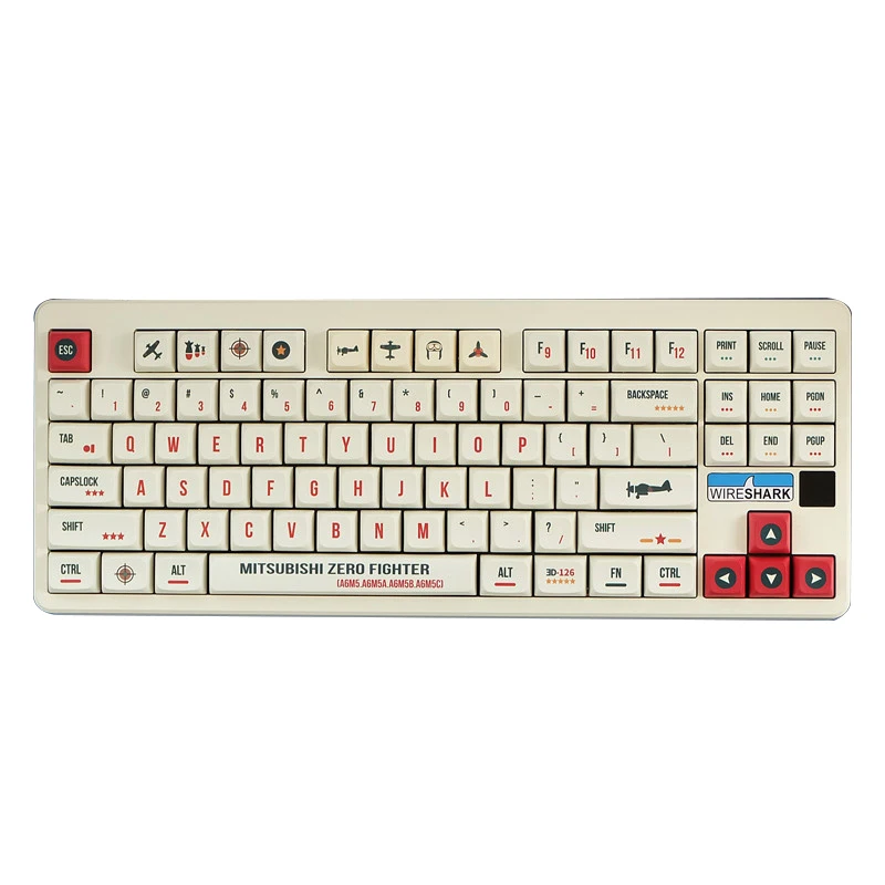 التظليل الجيد لعبة فيديو/App-le Style/Famicom موضوع keycap XDA ارتفاع PBT التسامي للوحة المفاتيح الميكانيكية