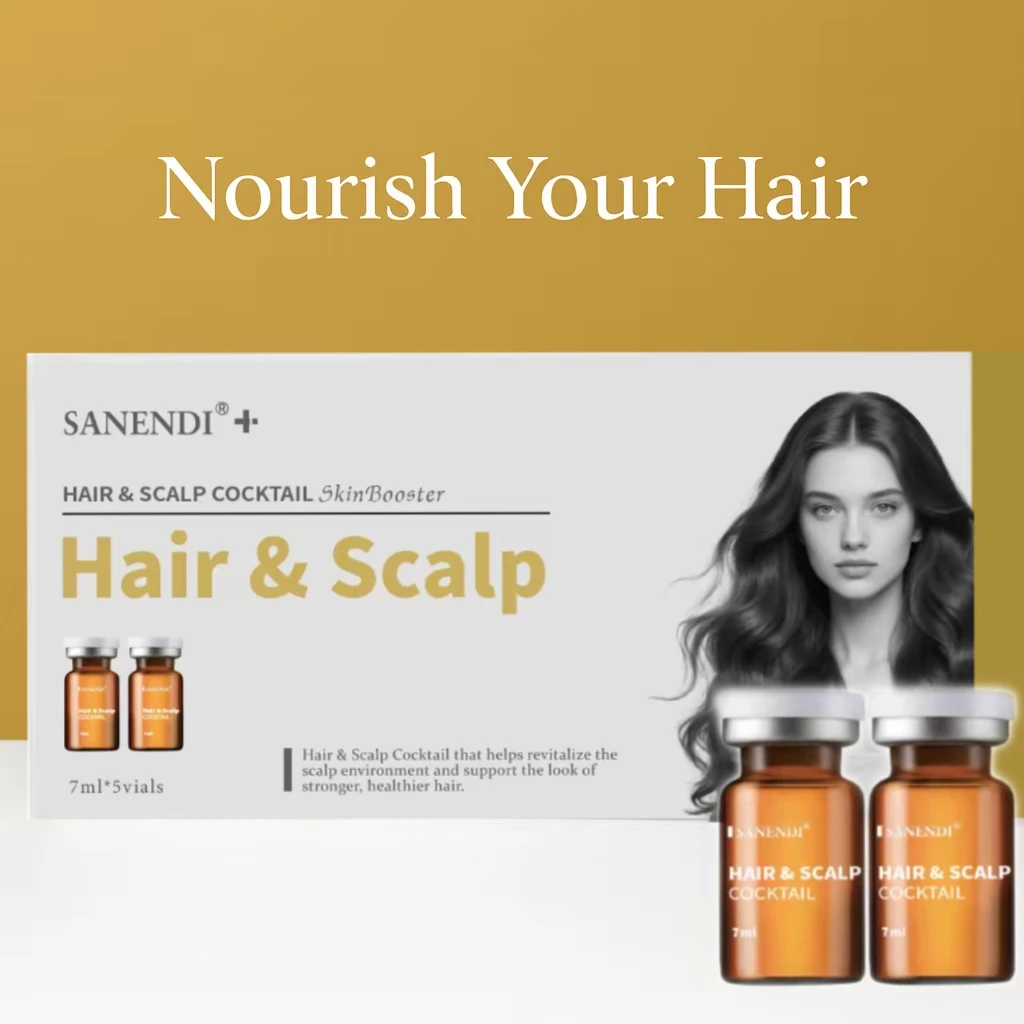 منتجات Sanendi الكورية للعناية بالبشرة، فيتامينات متنوعة توفر ترطيب عميق لطيف وفعال لجميع أنواع البشرة، قوارير 7 مل × 5