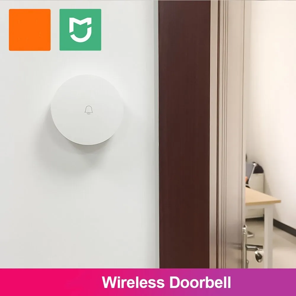 Mi Home Linptech Wireless Doorbell Self-Produced Smart Doorbell Without Wiring Basic Version Connected To Mi Home App