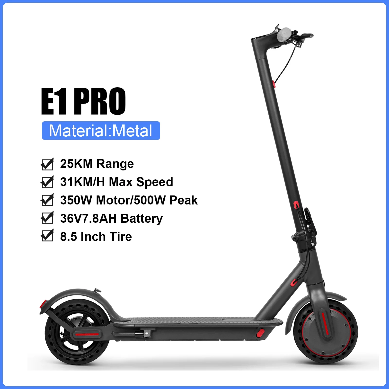 2026 Nieuwe JUICEASE 7.8-14.5AH Elektrische Scooter 31/35 KM/H 25-45 KM Ultra Lange afstand Smart Aovopro APP Elektrische Scooter 350/1000 W