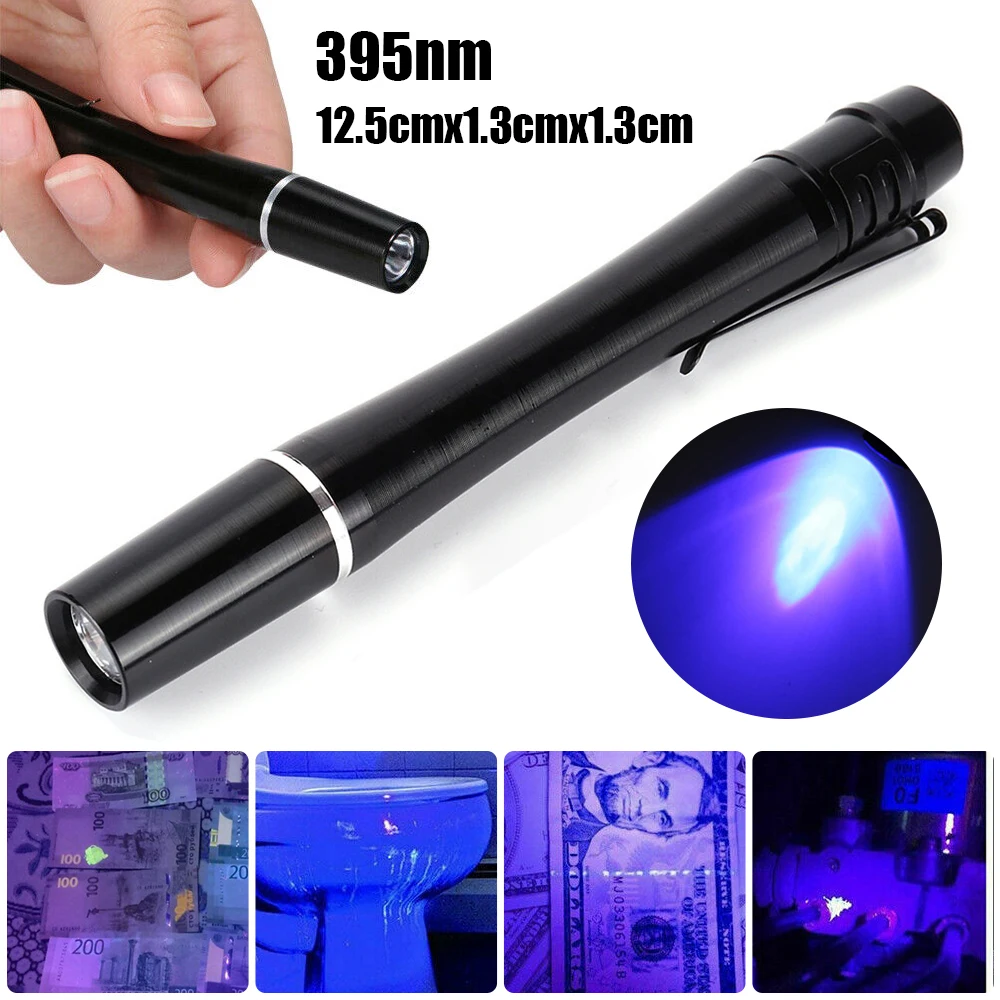 1x LED UV Torch Light Ultra Violet Flashlight Blacklight 395NM Inspection Lamp