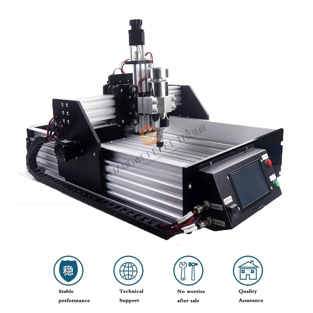 Hot！4030 CNC Engraving Machine Chip Polishing Pcb Desktop DIY Relief Nema17 400W High-Power Cold Air Spindle