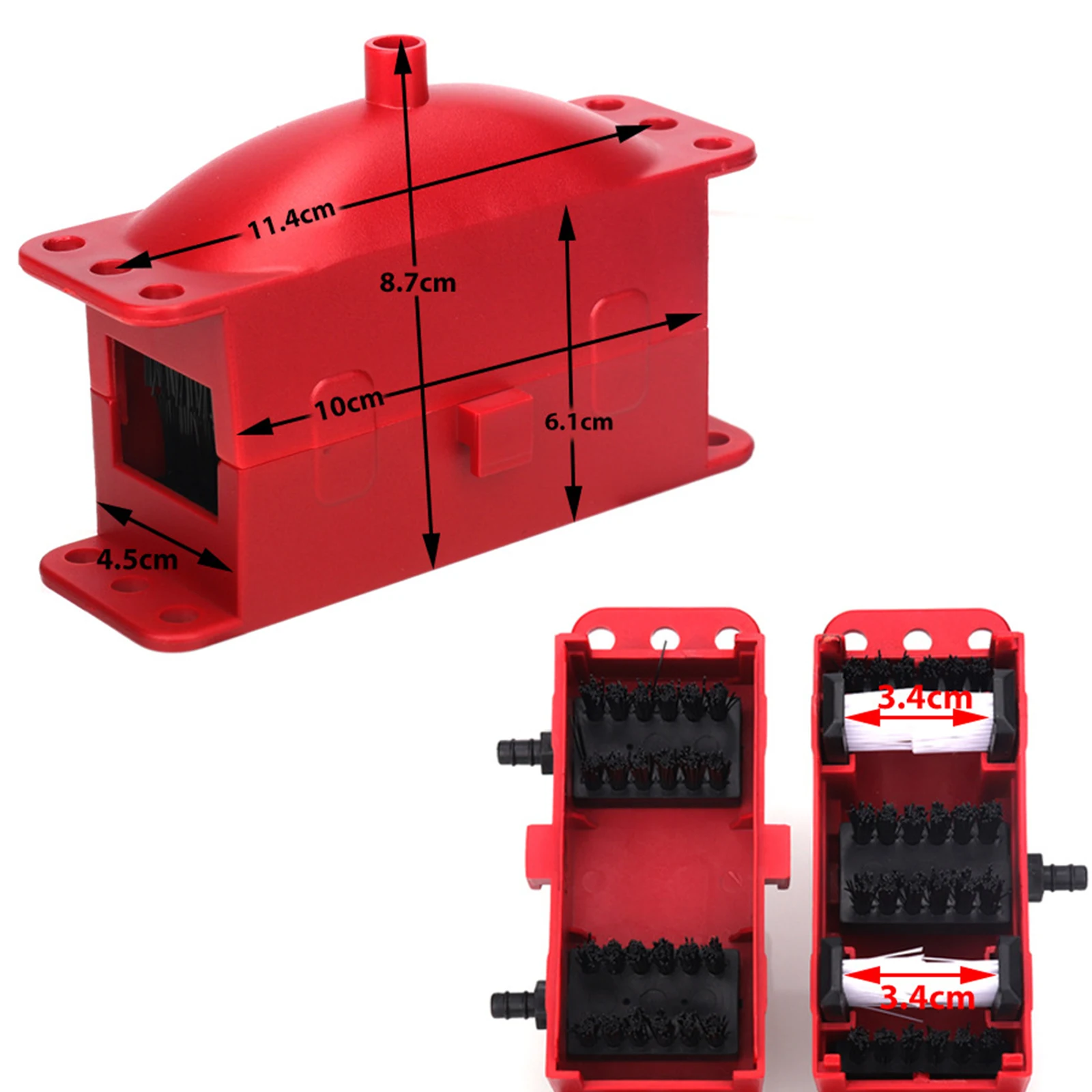 أداة تنظيف سلسلة الدراجات النارية الفعالة، جهاز تنظيف سلسلة الدراجة العالمي الممتاز، محمي من الصدأ #6