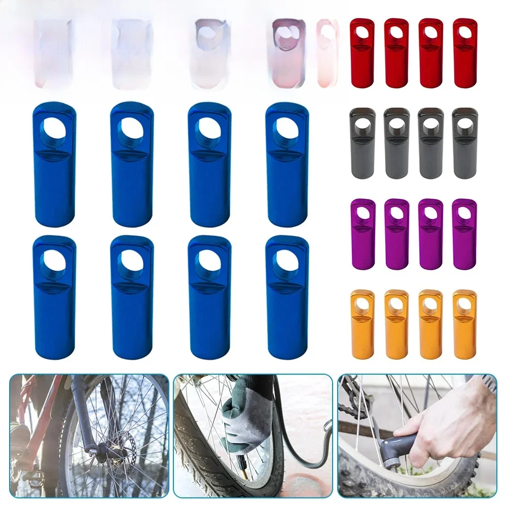 AliExpress Shunmaii 4/8Pcs Tire Presta Valve Cap Wheel Aluminum Alloy Valve Dust Covers Protector Bike Presta Cap Dustproof Bicycle Accessories